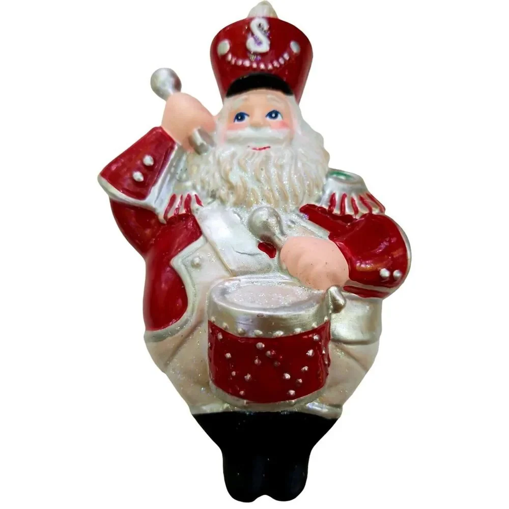 Vintage Santa Ornaments Christmas‎ Music Instruments Holiday Decorations Crafts